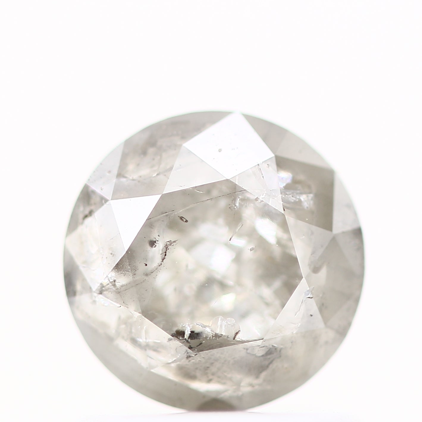 0.93 Carat Salt and Pepper Diamond Round Brilliant Cut Natural Loose Diamond